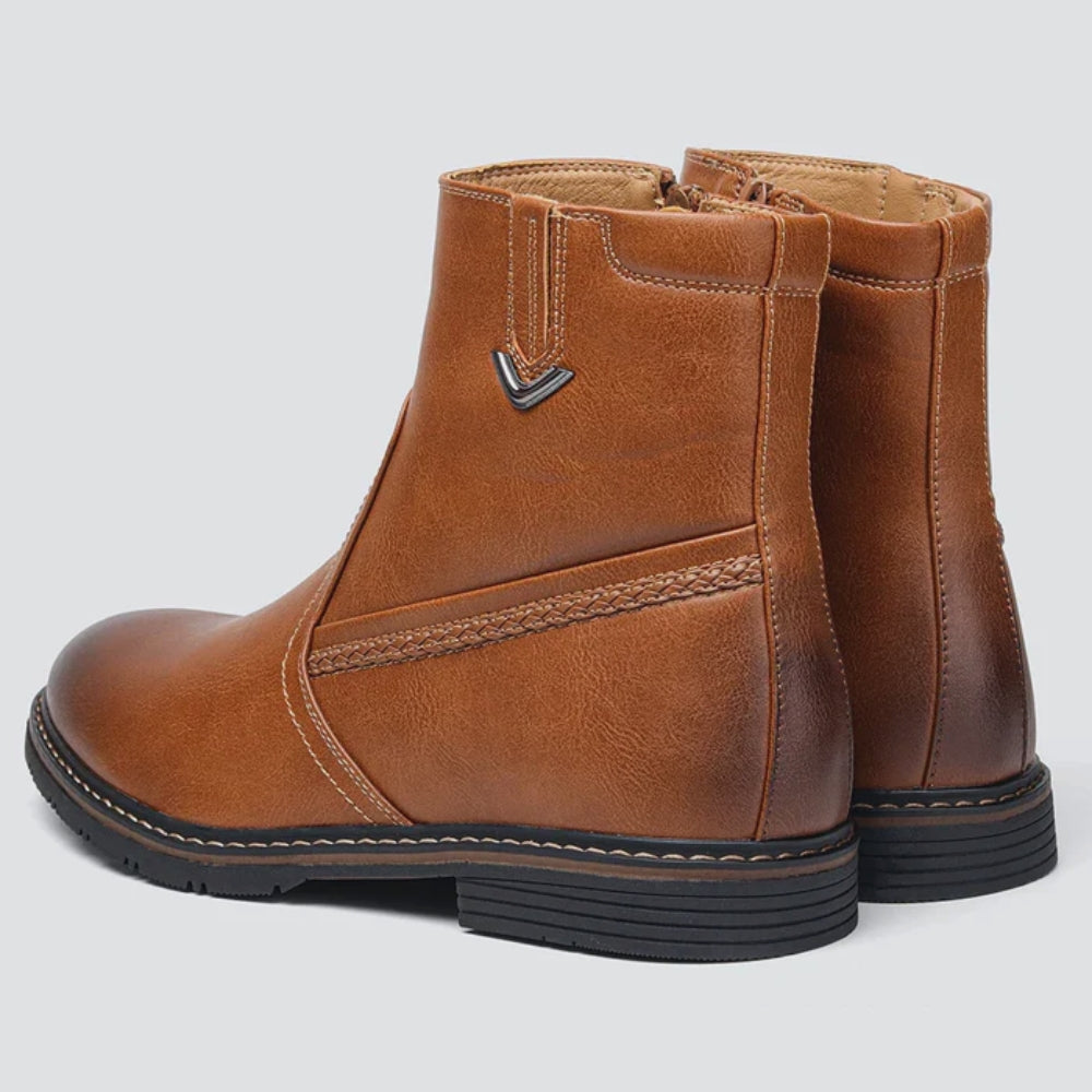 Zarix | Leather boots with lined interior