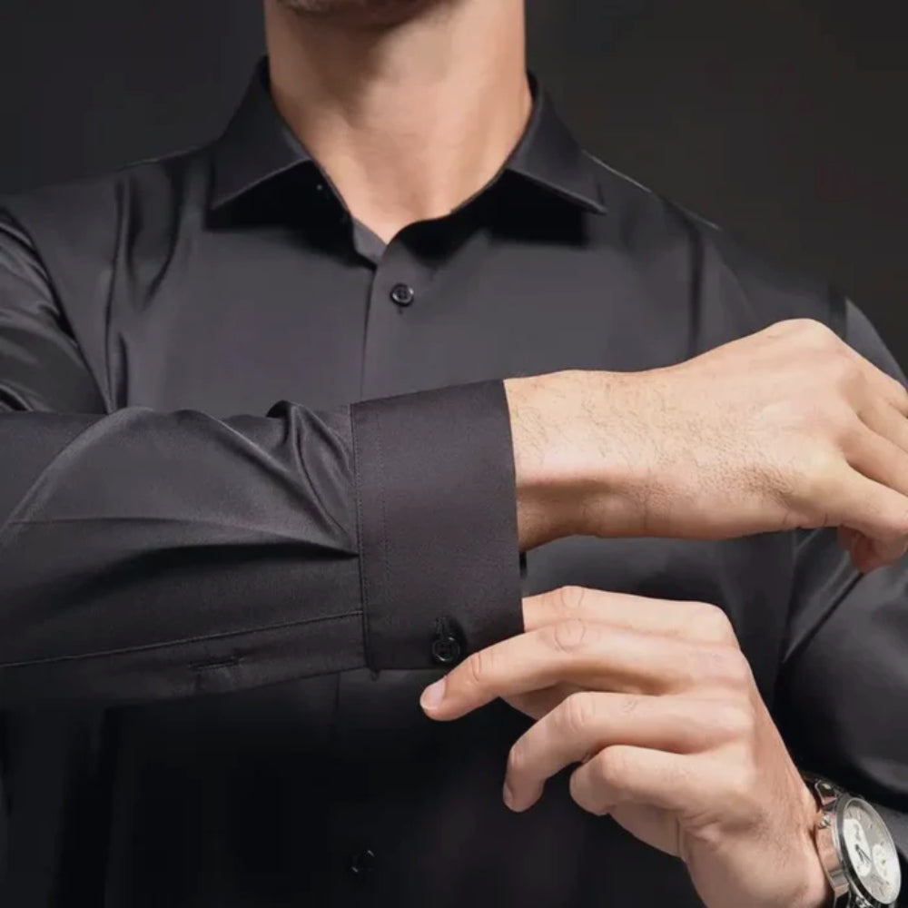 Zarix | Ice silk dress shirt